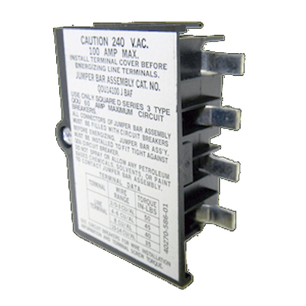 JUMPER BAR 100A. 4P 240V QOU 14100 JBAF