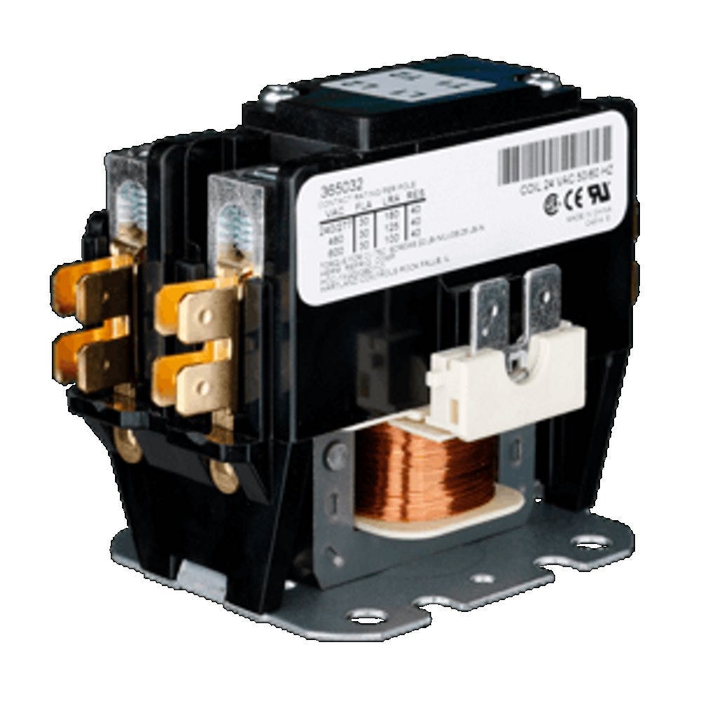 Contactor, 1 Pole, 30A 24V, Definite Purpose