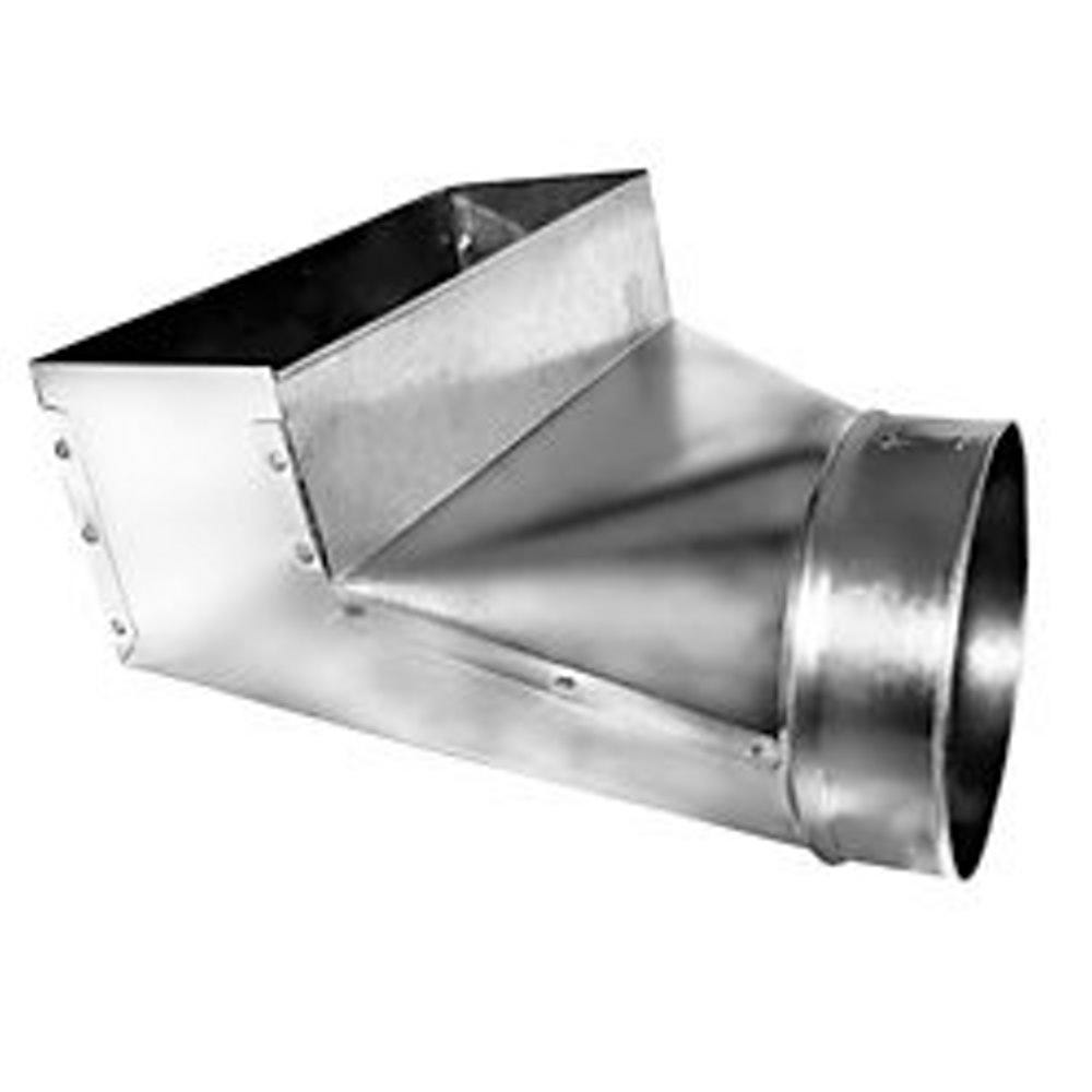Galvanized Steel Boot, 90°, 6" x 12" x 8", 30 Gauge