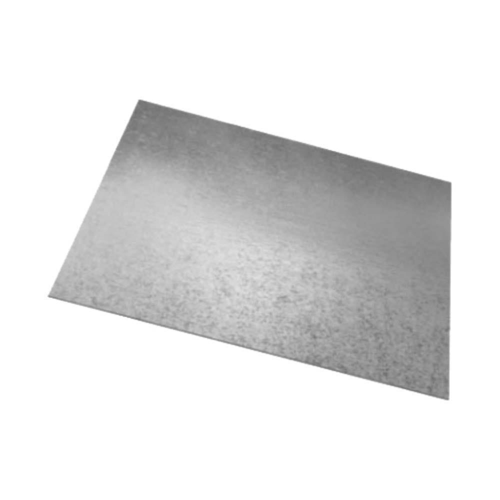 Galvanized Steel Beaded Flat Sheet, 48" x 96", 28 Gauge