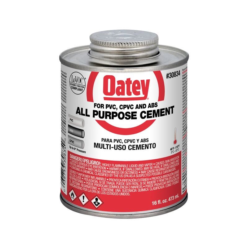 Cement, Oatey® (Clr) -16oz. 
