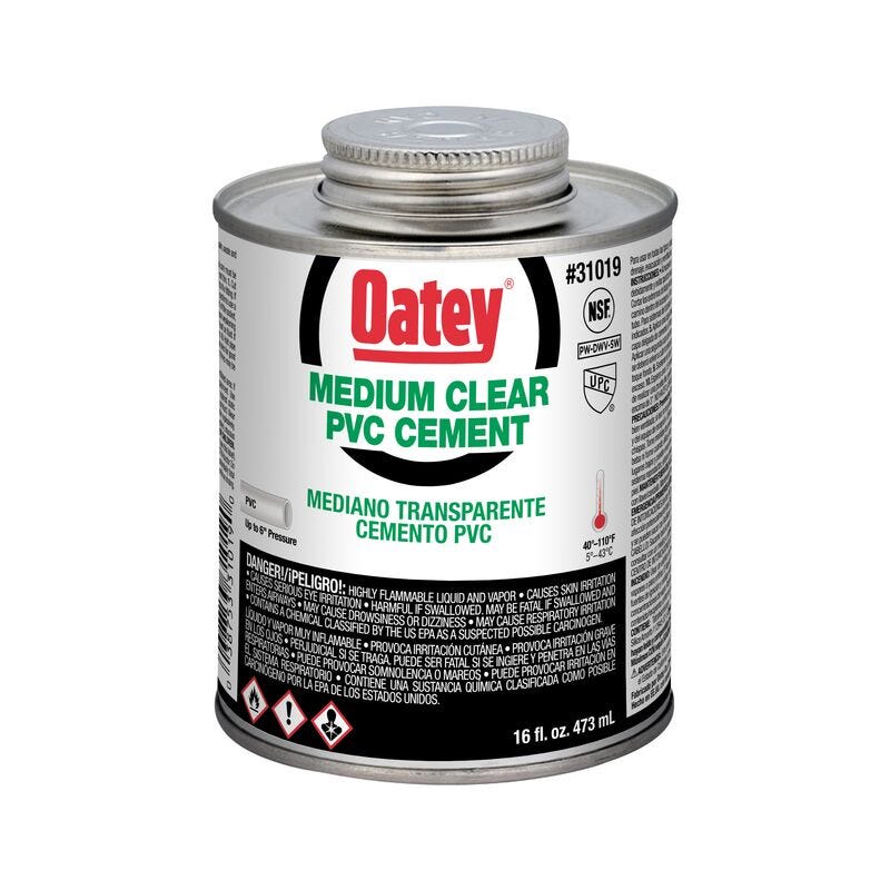 16OZ PVC MEDIUM CLEAR CE