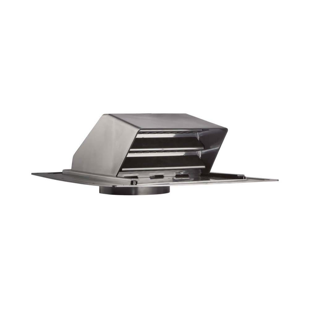 Plastic Roof Vent With Damper and Screen, 8"