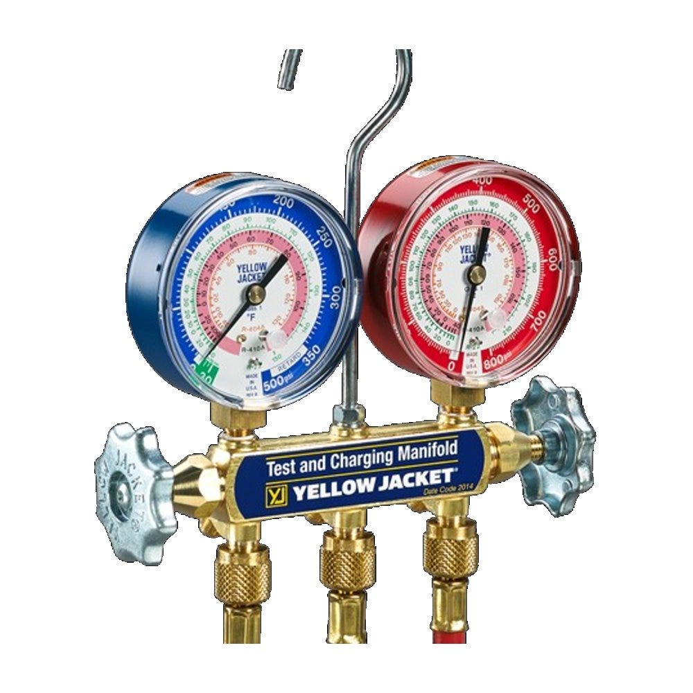 Yellow Jacket Series 41 Manifold, R32/454B/ 410A, A2L Compatible