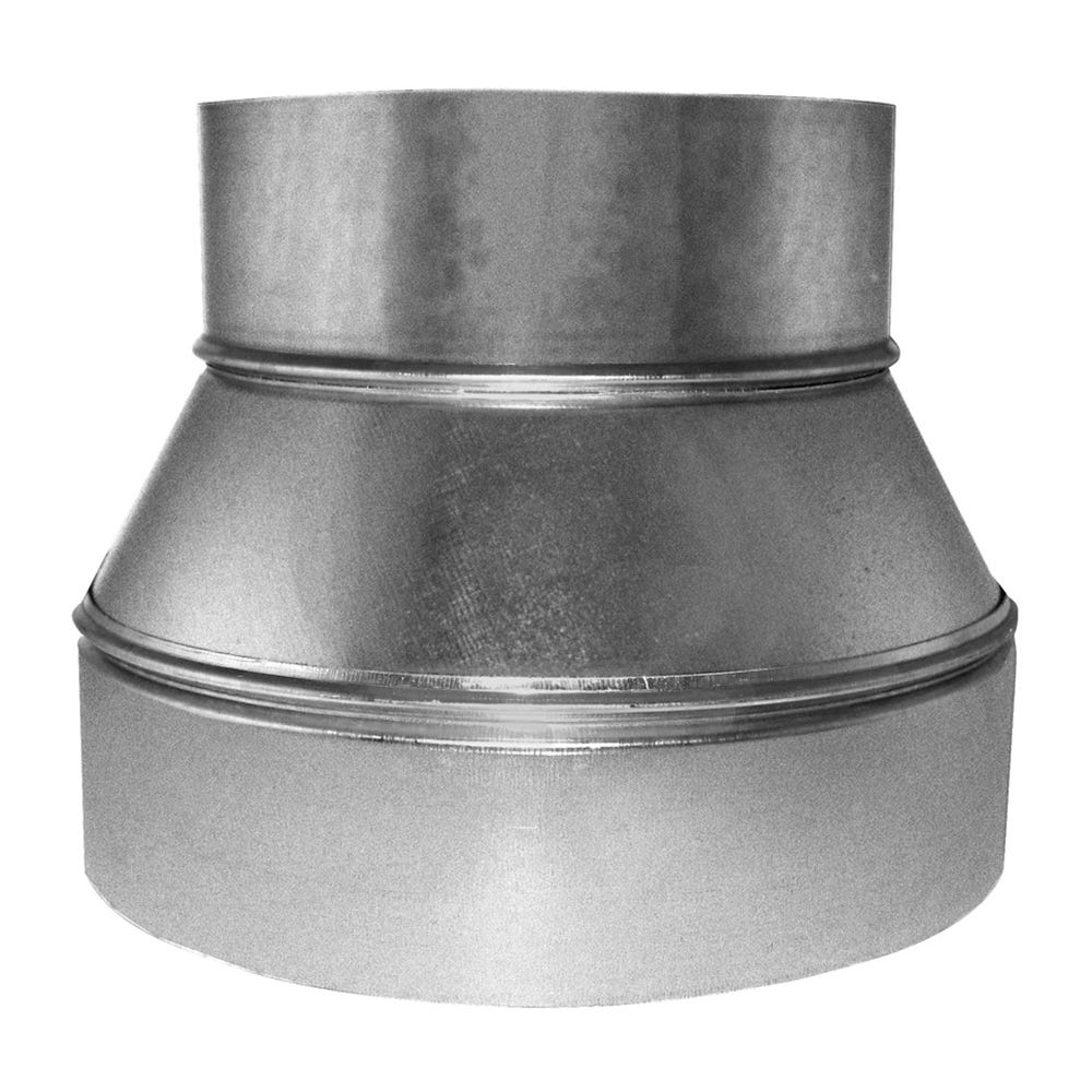 Galvanized Steel Reducer, 12" x 6"