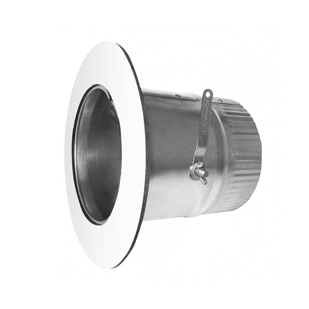 Galvanized Steel Air-Tite Flat Takeoff With Damper, 26 Gauge, 9"