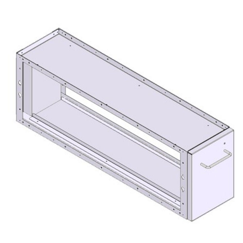 Galvanized Sheet Metal Air Filter Kit For FDMQ, MERV 13, 8" x 20" x 4-3/8"