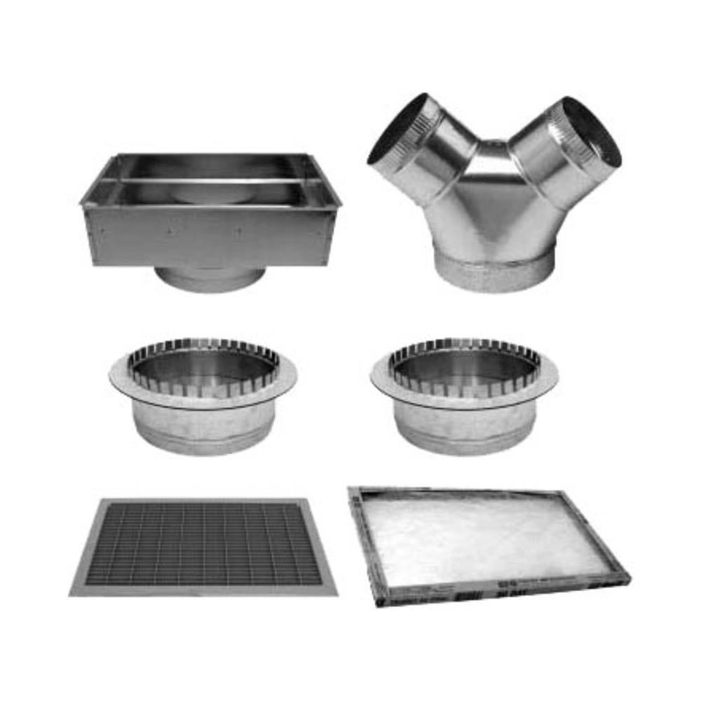 Galvanized Steel Double Wide Kit, 14" x 20" x 14"