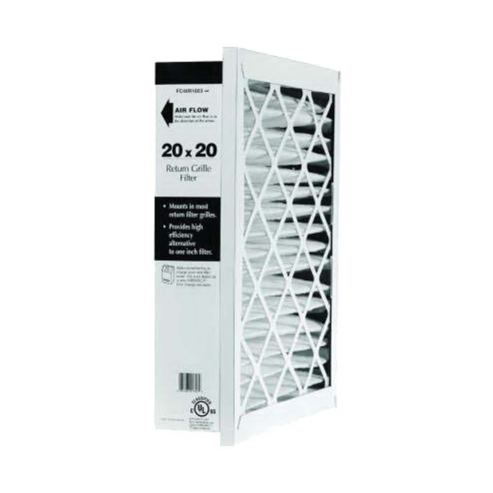 Return Grill Media Air Filter, MERV 10, 14" x 20" x 3"