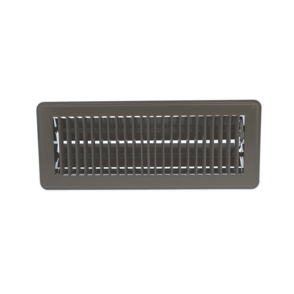 Steel Floor Register, 4" x 12" , FLR412B-BS