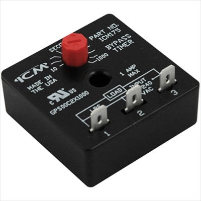 RELAY, TIME DELAY, BYPASS 10-1000SEC.