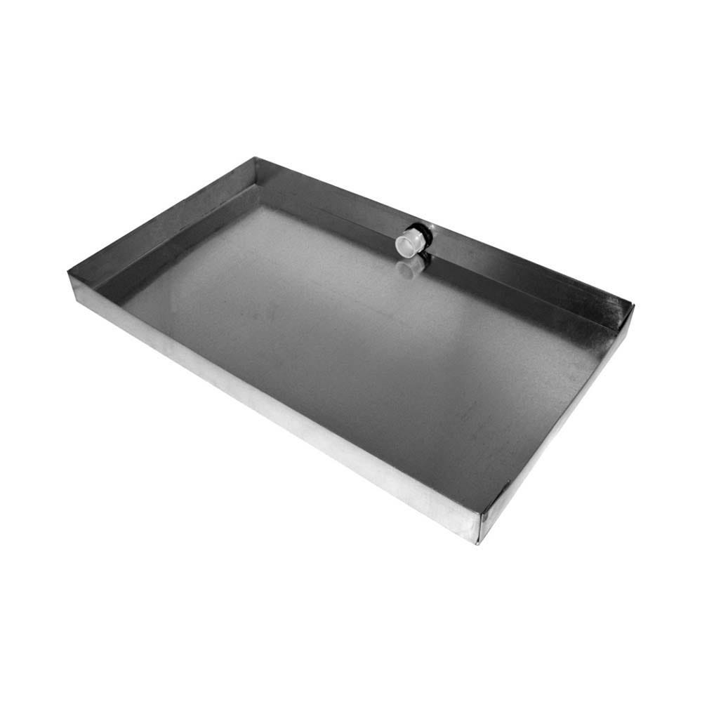 Galvanized Steel Drain Pan, 24 Gauge, 32" x 63" x 2"