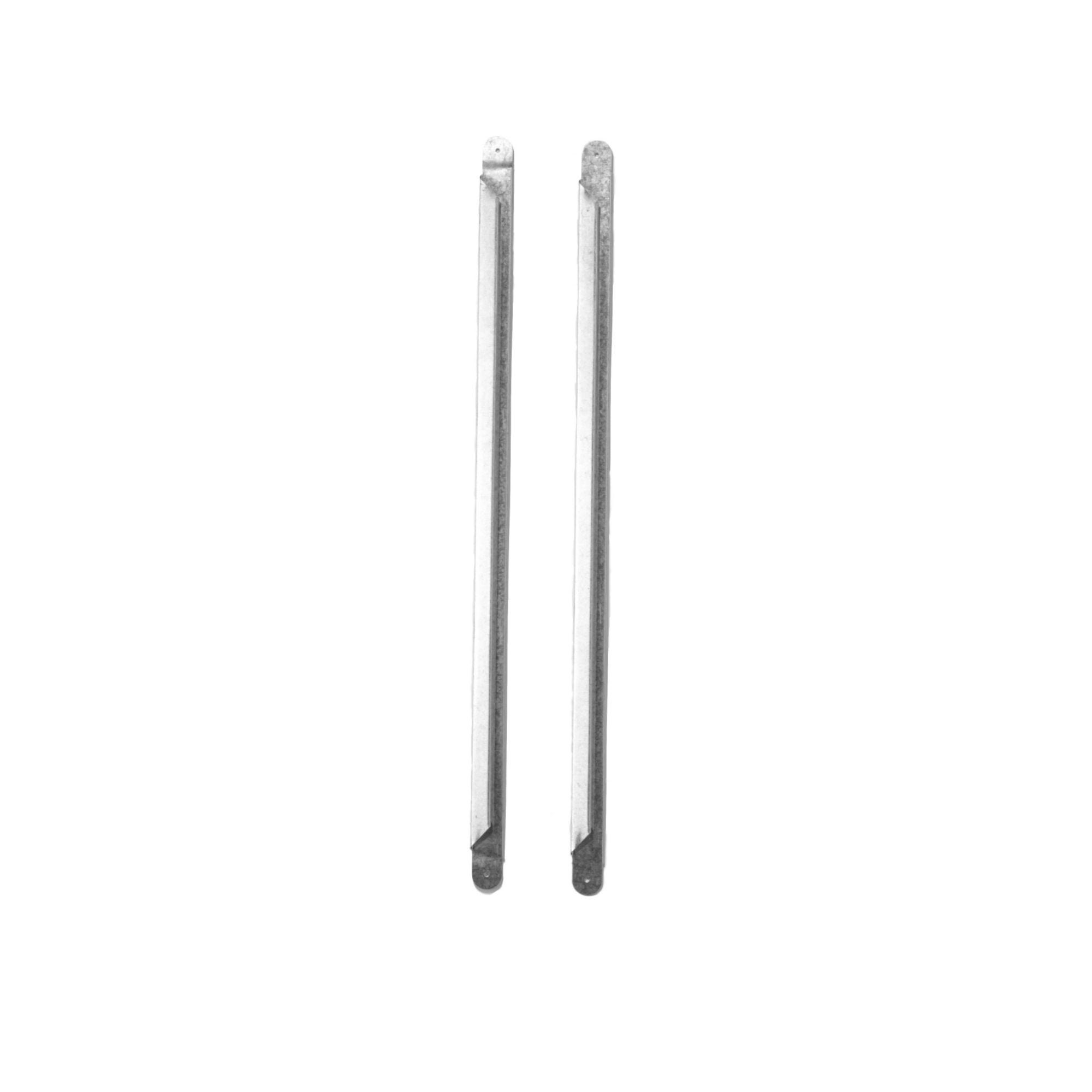Galvanized Steel Mounting Rails, 28 Gauge, 24"