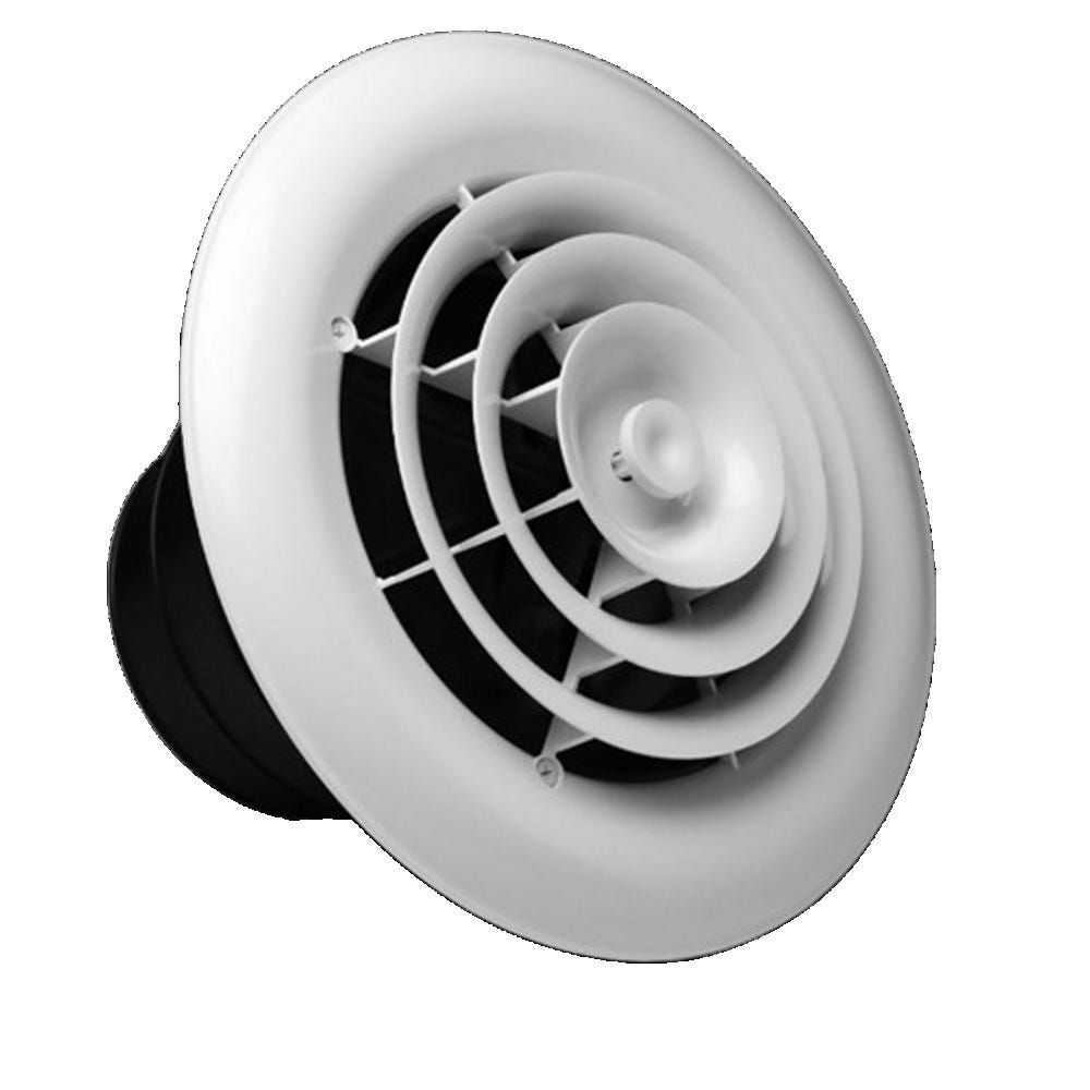 Ceiling Diffuser w/ Round Grille, 8"