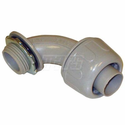 Liquid Tight PVC Flexible Non Metallic 1/2" 90° Connector