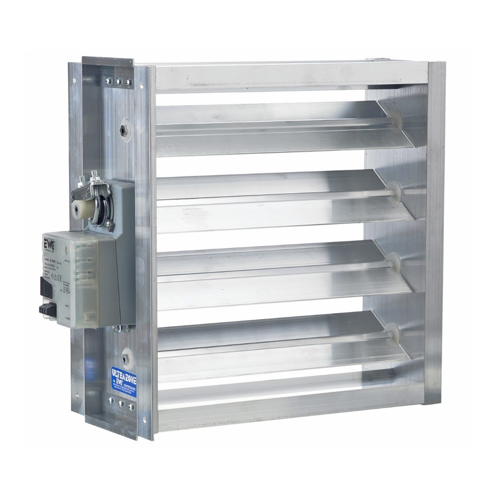 Rheem Aluminum Rectangular Parallel Blade Damper- 18" x 8"