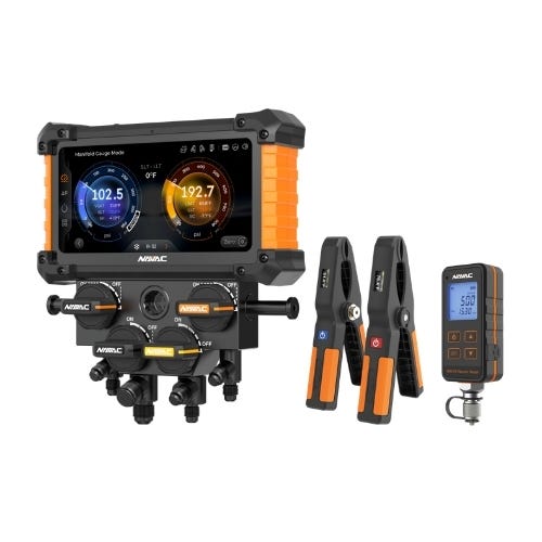NEXUS™ 2 Digital Manifold Gauge Kit w/ Vacuum Gauge, 4-Valve, Bluetooth, A2L, myNAVAC™ App