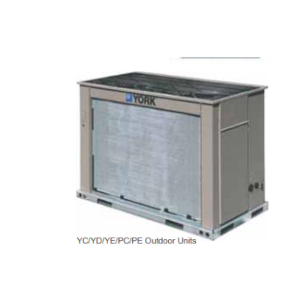 York PE090 Series Packaged Heat Pump - 7.5 Ton, Two Stage, 3-Phase, R-410A, 460V