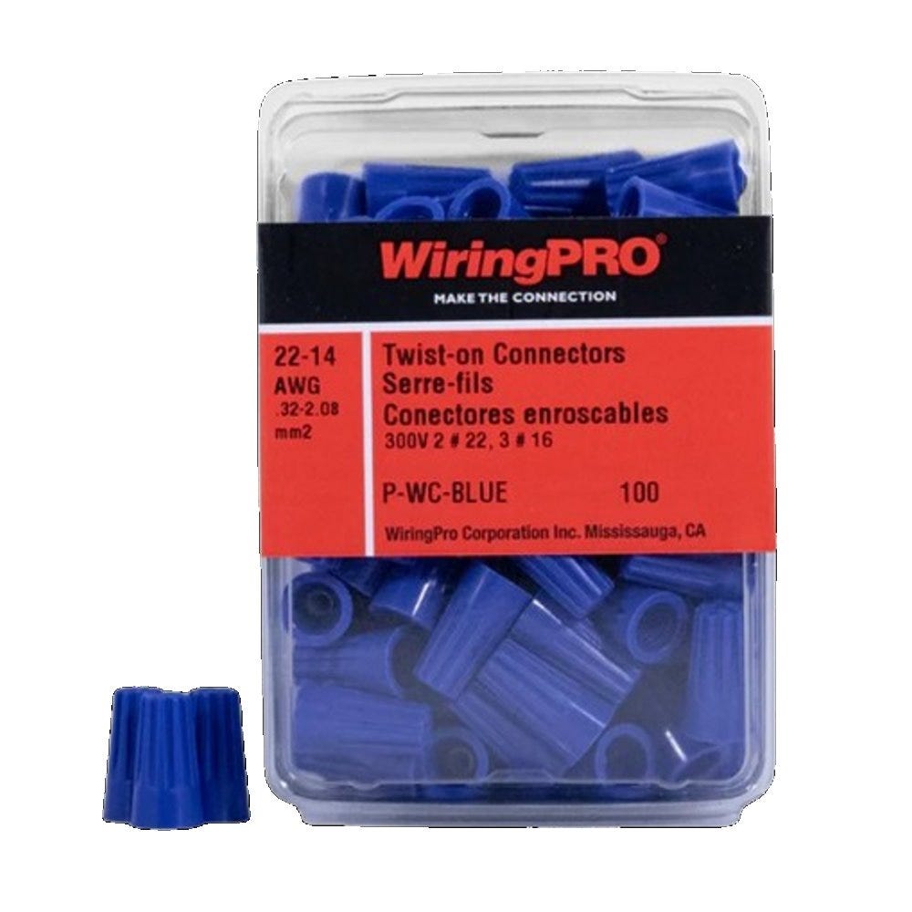 22-14 Twist-On Wire Connector, Blue