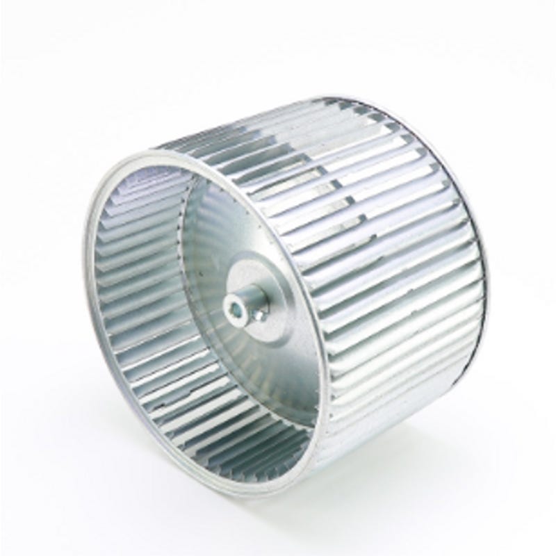Source 1 Double Inlet Blower Wheel — 10" Dia x 8" W, 1/2" Bore, CW, Steel ; 02619654703