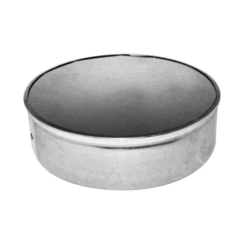 Galvanized Steel Round End Cap, 28 Gauge, 10"