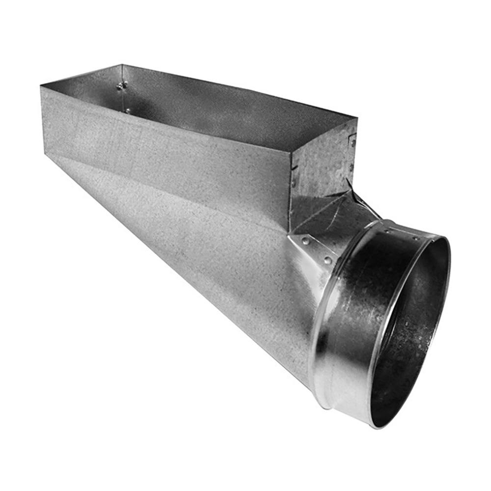Galvanized Steel End Boot, 2-1/4" x 10" x 4"